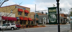 photo of the square in lawrenceville ga